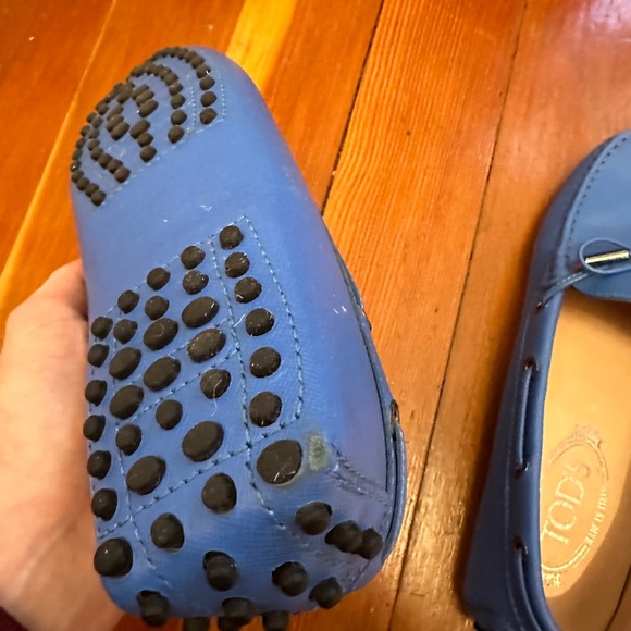 Blue Leather Tod’s Loafers - Picture 4 of 4
